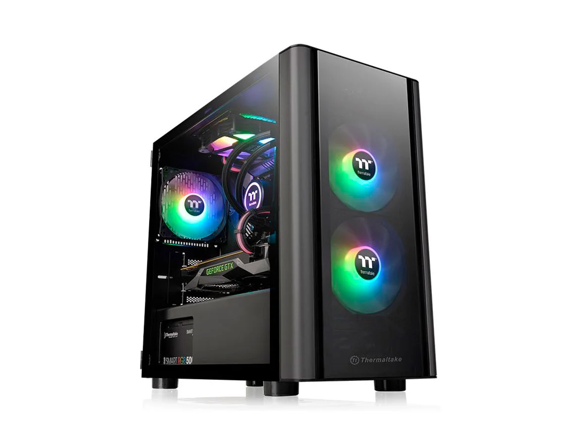 CASE THERMALTAKE V150 TEMPERED GLASS MICRO CHASSIS ( CA-1R1-00S1WN-00 ) S/ FUENT